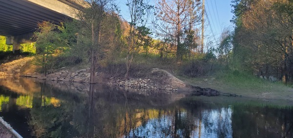 Left Bank drainage, GA 133 Bridge, 18:46:13, 30.8494307, -83.3405062