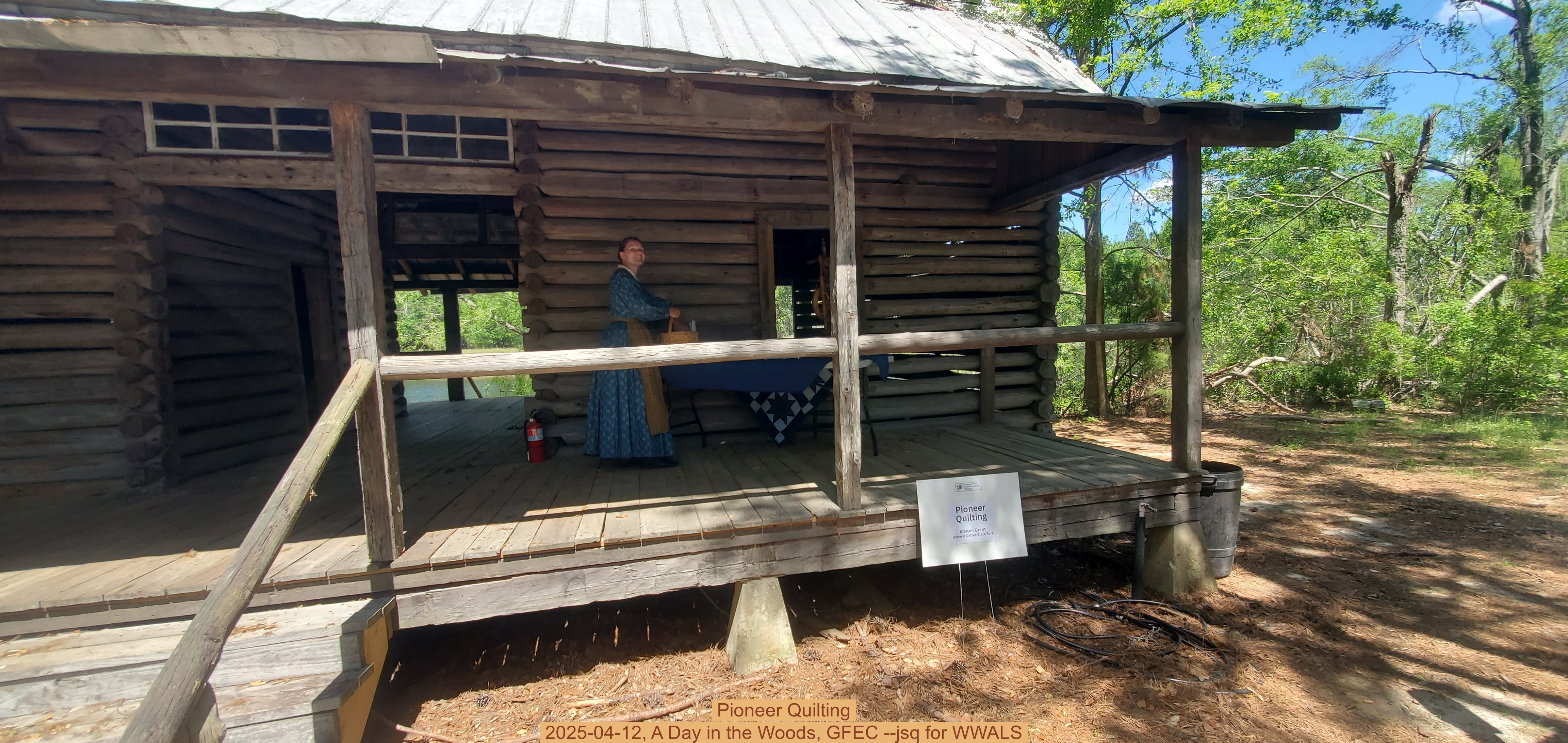 Pioneer Quilting, 2025-04-12, A Day in the Woods, GFEC --jsq for WWALS