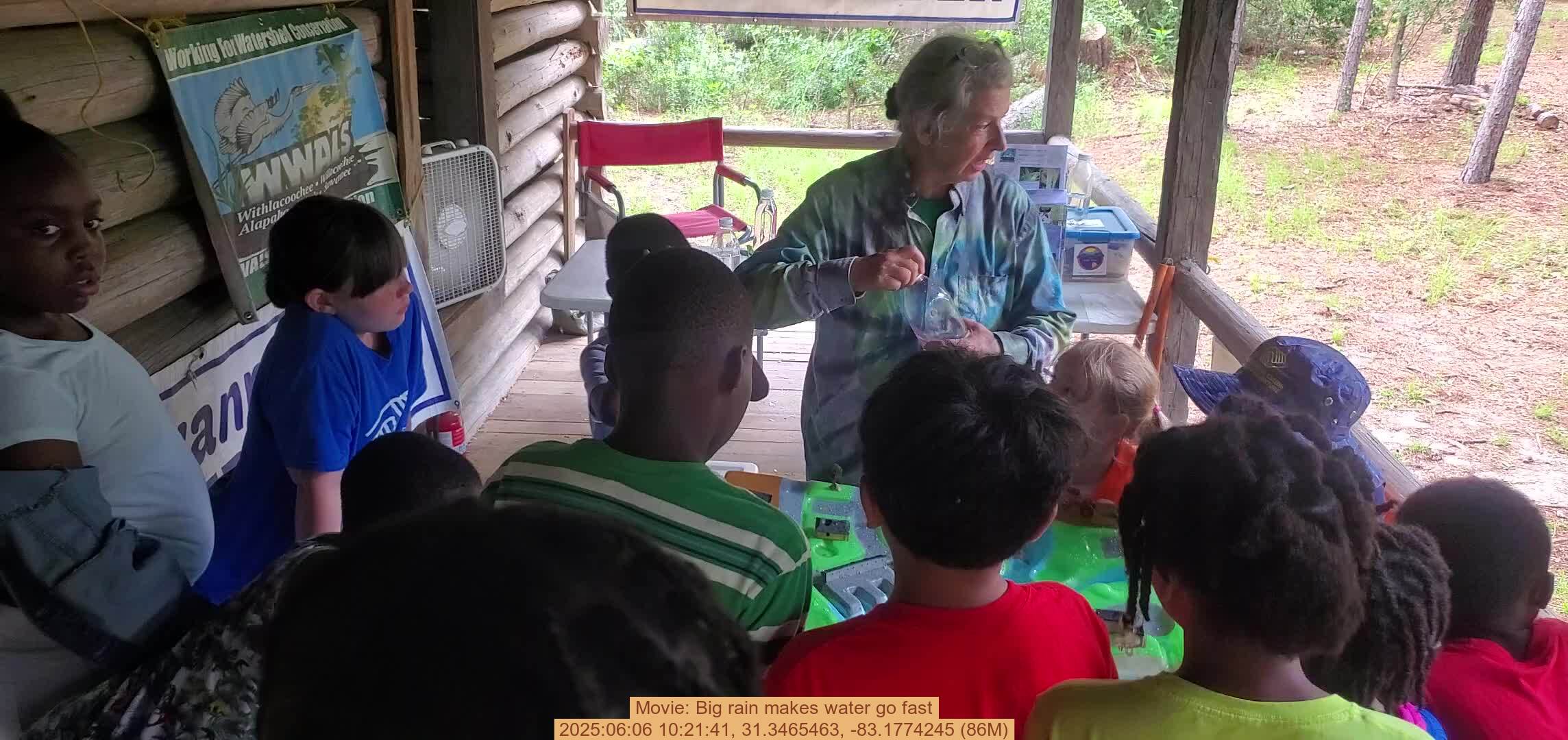 Movie: Big rain makes water go fast, 2025:06:06 10:21:41, 31.3465463, -83.1774245 (86M)