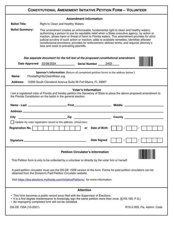 FL RTCW petition