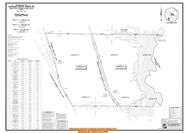 [Rezoning map for Langdale Capital Assets, Inc., 2026-06-30 --GLPC via LAKE]