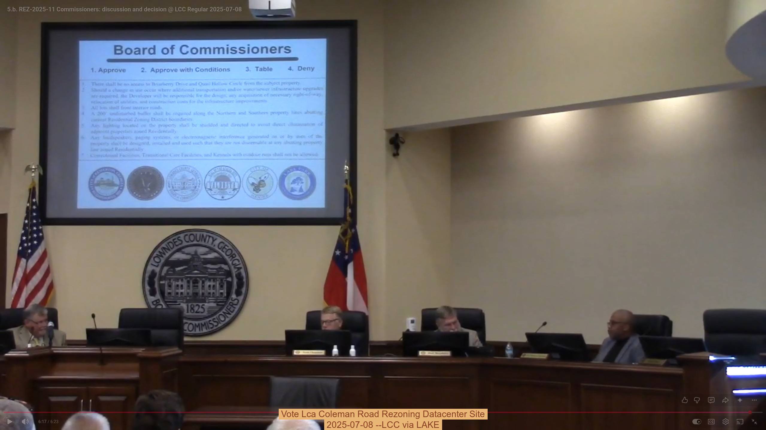 Vote Lca Coleman Road Rezoning Datacenter Site 2025-07-08 --LCC via LAKE