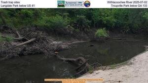 [Trash trap sites, Withlacoochee River 2025-07-02, Langdale Park below US 41, Troupville Park below GA 133]