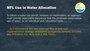 [MFL Use in Water Allocation]