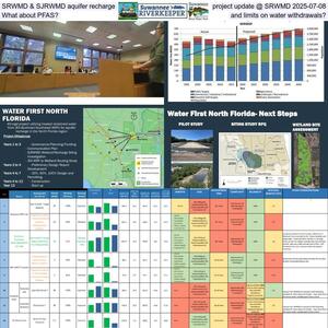 [SRWMD & SJRWMD aquifer recharge project update @ SRWMD 2025-07-08, What about PFAS? and limits on water withdrawals?]