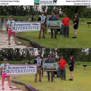 [Full Buck Moon Paddle, Banks Lake NWR 2025-07-10, Called off because of lightning]