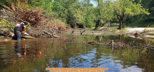 [Passage cleared through the Langdale Park Boat Ramp Upstream Deadfall, 2025:07:22 10:38:38, 30.8873949, -83.3241393 --jsq for WWALS]