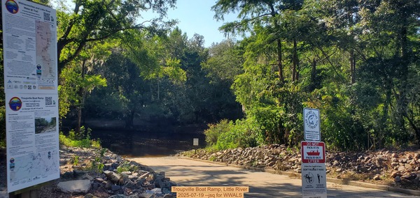 [Troupville Boat Ramp, Little River, 2025-07-19 --jsq for WWALS]