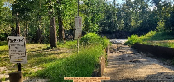 [Langdale Park Boat Ramp, Withlacoochee River, 2025-07-19 --jsq for WWALS]