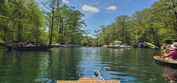 [Boats everywhere, 2025-04-05, 13:44:09, 29.9335958, -82.7988271 --jsq for WWALS]