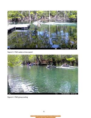 [Figure 3: PWC wakes at low speed; Figure 4: PWC group outing, 2025-07-29 --Linda L. Weseman to FFWC]
