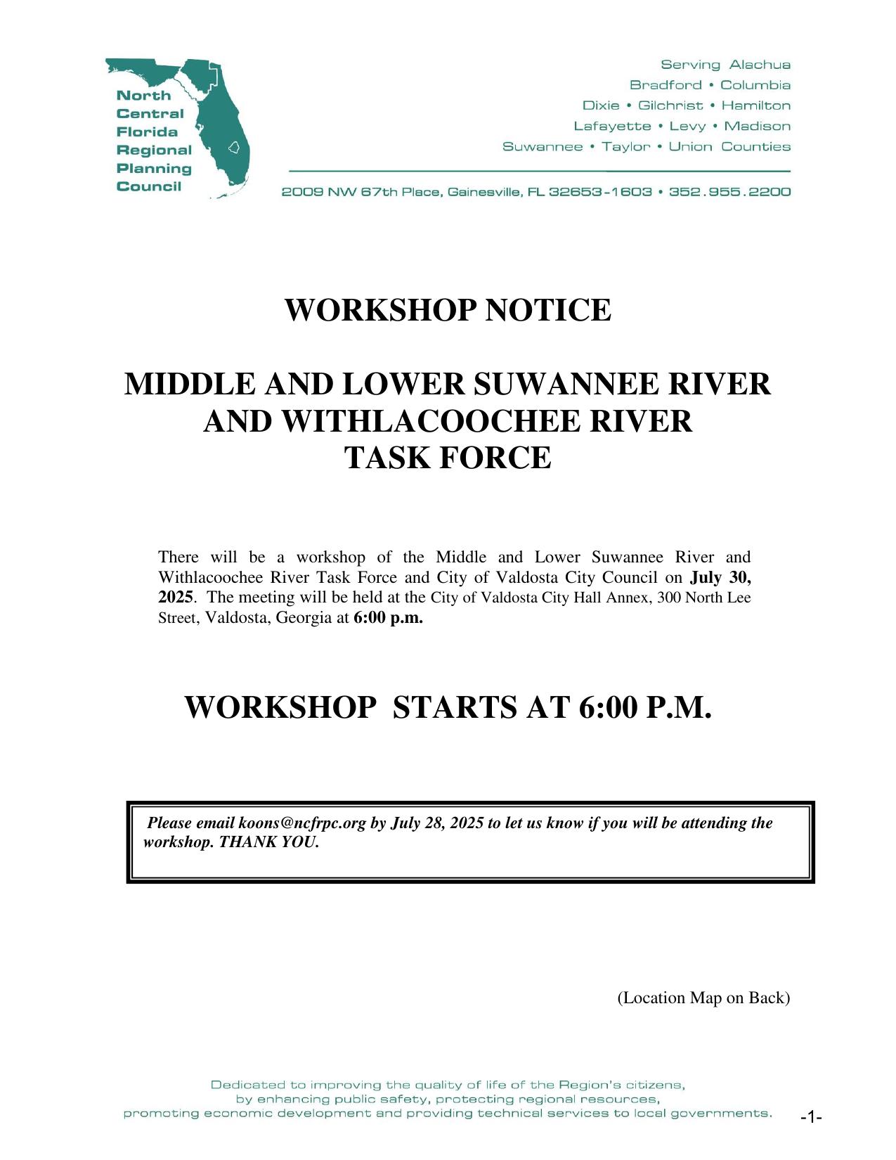 Workshop Notice