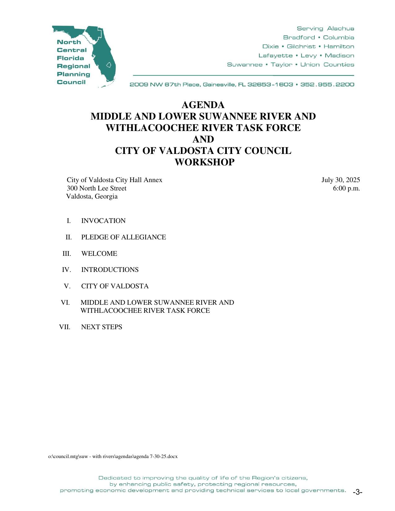 Agenda