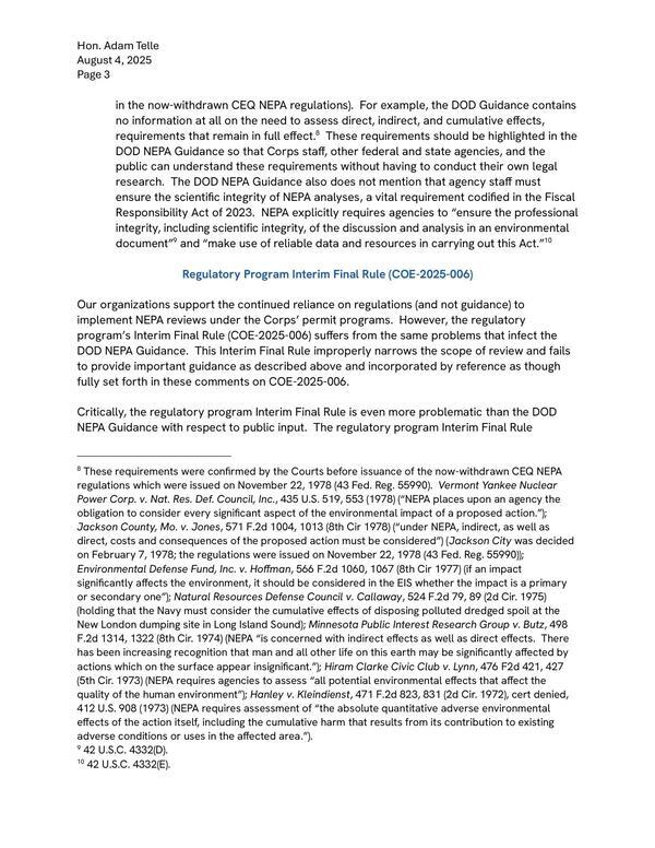 Regulatory Program Interim Final Rule (COE-2025-006)
