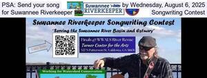 [PSA: Send your song by Wednesday, August 6, 2025, for Suwannee Riverkeeper Songwriting Contest]
