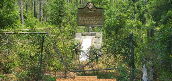 [Franklinville Monument, 2025:08:06 12:47:13, 30.9828517, -83.2775951 --jsq for WWALS]