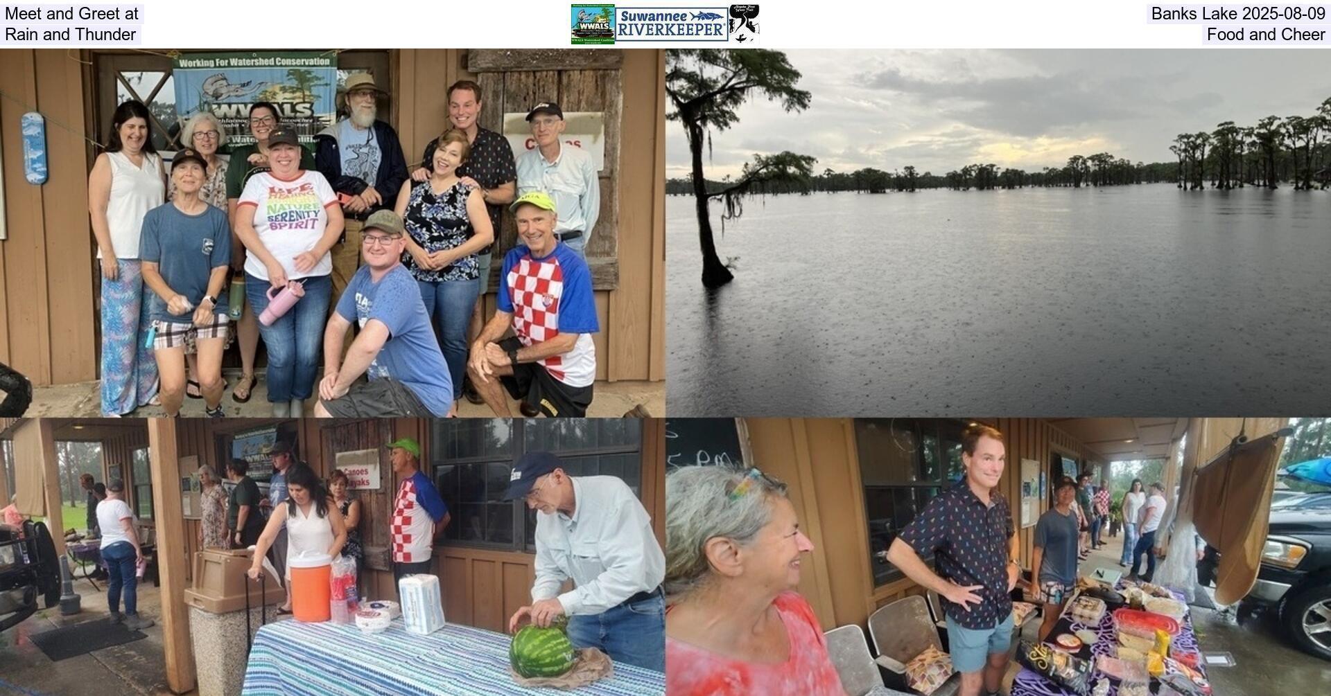 [Meet and Greet at Banks Lake 2025-08-09, Rain and Thunder, Food and Cheer]