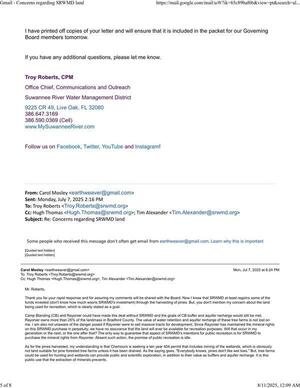 [I have printed off copies of your letter and will ensure that it is included in the packet for our Governing Board members tomorrow. --Troy Roberts 2025-07-07]