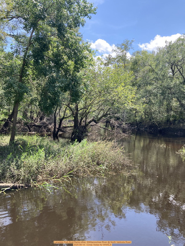 Langdale Park Boat Ramp other, Withlacoochee River @ North Valdosta Road 2025-08-14 --Cindy Vedas for WWALS