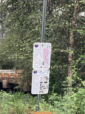 [Signs, Franklinville, Withlacoochee River @ Frankinville Road 2025-08-14 --Cindy Vedas for WWALS]