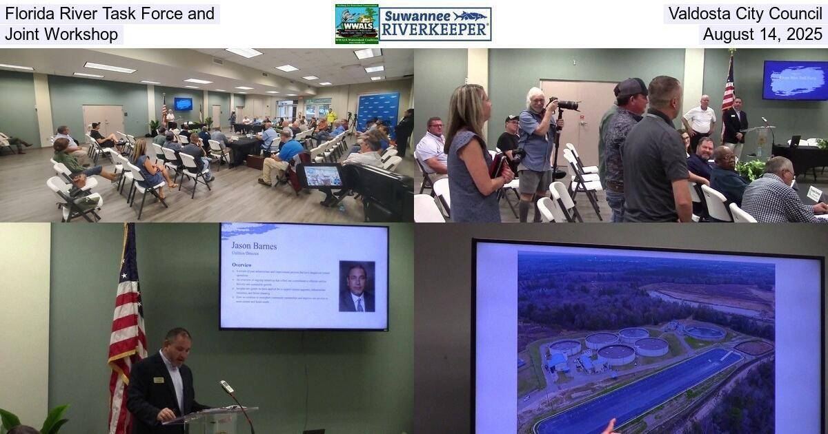 [Florida River Task Force and Valdosta City Council Joint Workshop, August 14, 2025]