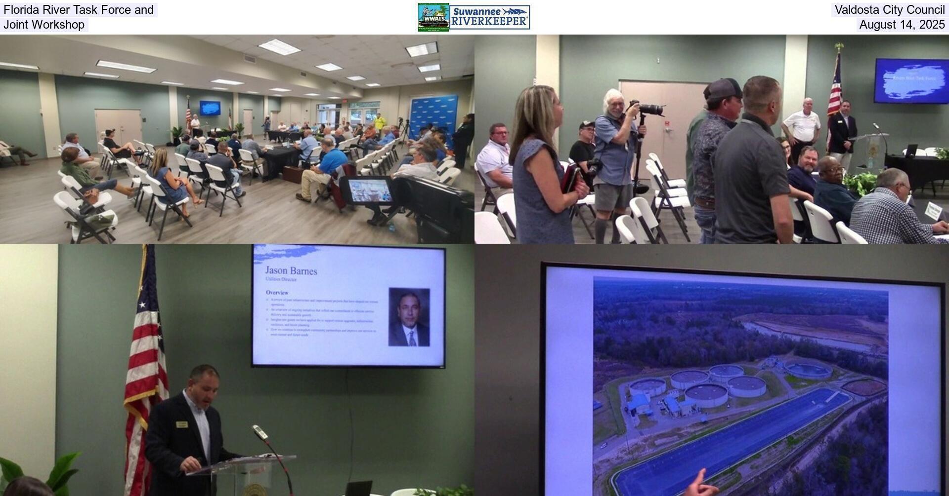 Florida River Task Force and Valdosta City Council Joint Workshop, August 14, 2025