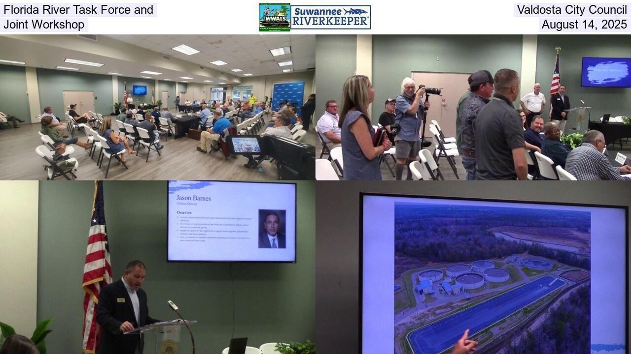 Florida River Task Force and Valdosta City Council Joint Workshop, August 14, 2025