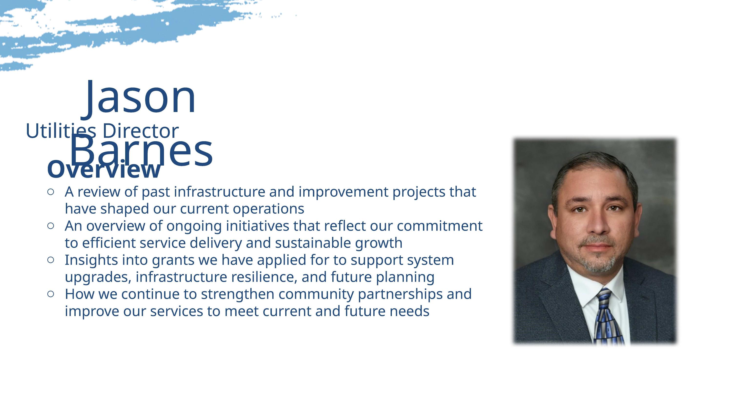 Jason Barnes, Utilities Director