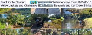[Franklinville Cleanup, Withlacoochee River 2025-08-16, Yellow Jackets and Chainsaws, Deadfalls, and Cat Creek Stinks]