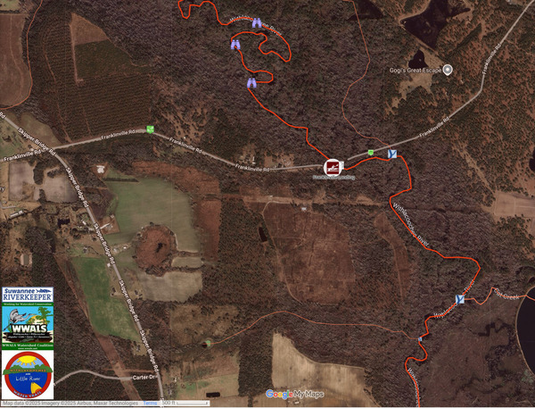 [Map: Franklinville Landing --WLRWT 2025-08-02]