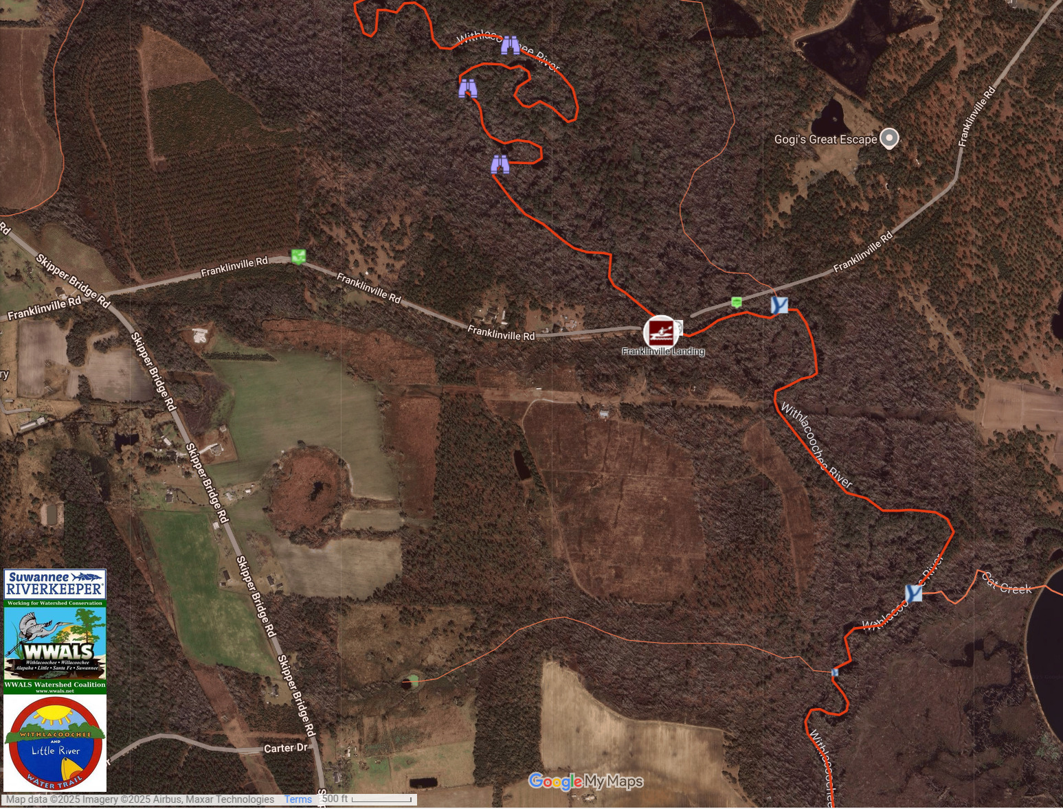 Map: Franklinville Landing --WLRWT 2025-08-02