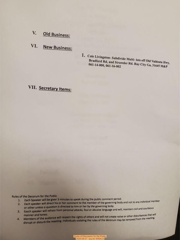 [Rules of Discussion for the Public]