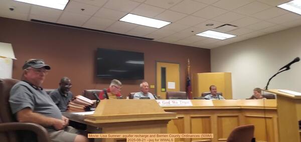 [Movie: Lisa Sumner: aquifer recharge and Berrien County Ordinances (509M), 2025-08-21 --jsq for WWALS]