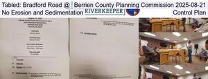 [Tabled: Bradford Road @ Berrien County Planning Commission 2025-08-21, No Erosion and Sedimentation Control Plan]