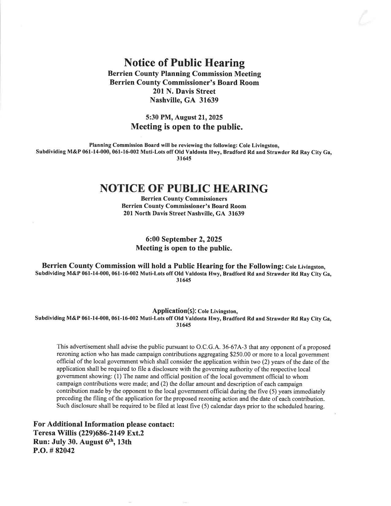 Public Notice for 2025-08-21 Public Hearing