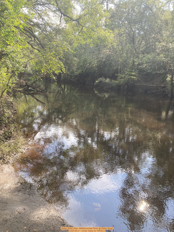 Staten Road other, Withlacoochee River @ Staten Road 2025-08-21 --Cindy Vedas for WWALS