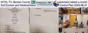 [WTXL TV: Berrien County subdivision tabled a month, Soil Erosion and Sedimentation Control Plan 2025-08-21]