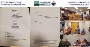 [WTXL TV: Berrien County subdivision tabled a month, Soil Erosion and Sedimentation Control Plan 2025-08-21]