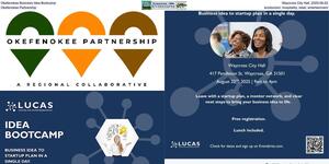 [Okefenokee Business Idea Bootcamp, Waycross City Hall, 2025-08-22, Okefenokee Partnership, ecotourism, hospitality, retail, entertainment]