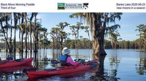 [Black Moon Morning Paddle, Banks Lake 2025-08-23, Third of four new moons in a season]