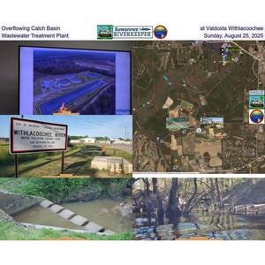 [Overflowing Catch Basin at Valdosta Withlacoochee, Wastewater Treatment Plant, Sunday, August 25, 2025]