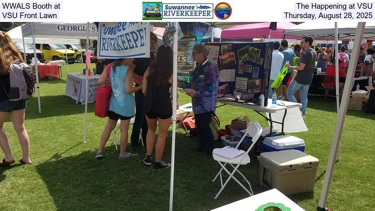 WWALS Booth at The Happening at VSU, VSU Front Lawn, Thursday, August 28, 2025