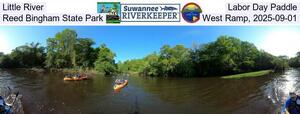 [Little River, Labor Day Paddle, Reed Bingham State Park, West Ramp, 2025-09-01]