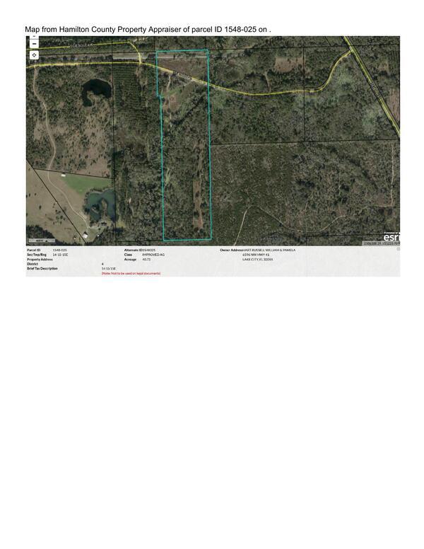 [Map: Parcel ID 1548-025, 2025-06-23 --Hamilton County Property Appraiser]