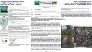 [Please remove Nutrien WUP from Consent Agenda and hold a Public Hearing --WWALS to SRWMD 2025-09-08]
