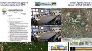 [Nutrien water withdrawals approved, Consent Agenda unchanged, Letters from WWALS and OSFR ignored --SRWMD 2025-09-09]