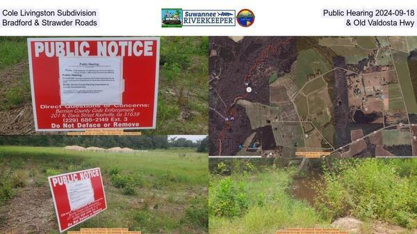 Cole Livingston Subdivision, Public Hearing 2024-09-18, Bradford & Strawder Roads & Old Valdosta Hwy