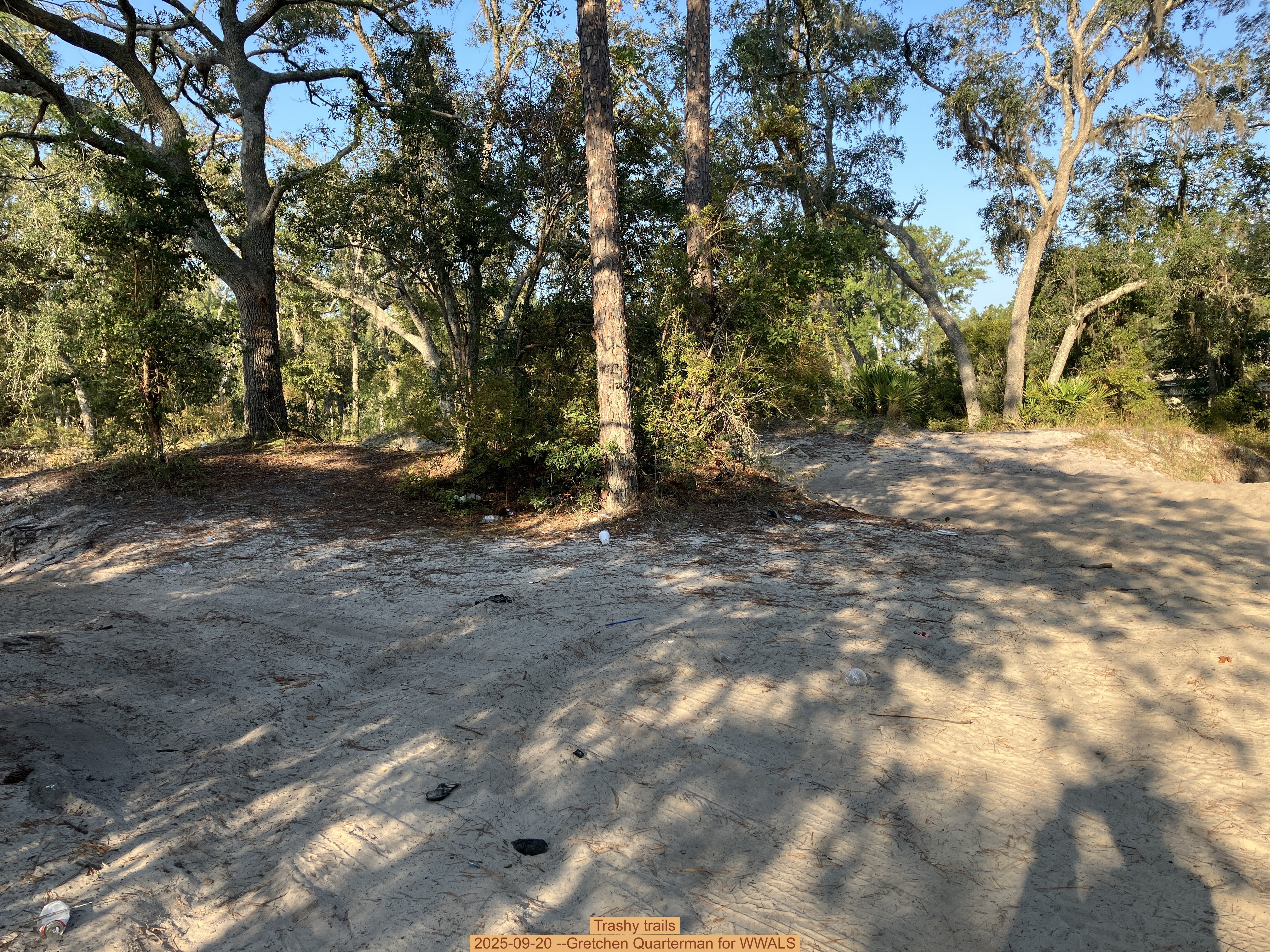 Trashy trails, 2025-09-20 --Gretchen Quarterman for WWALS