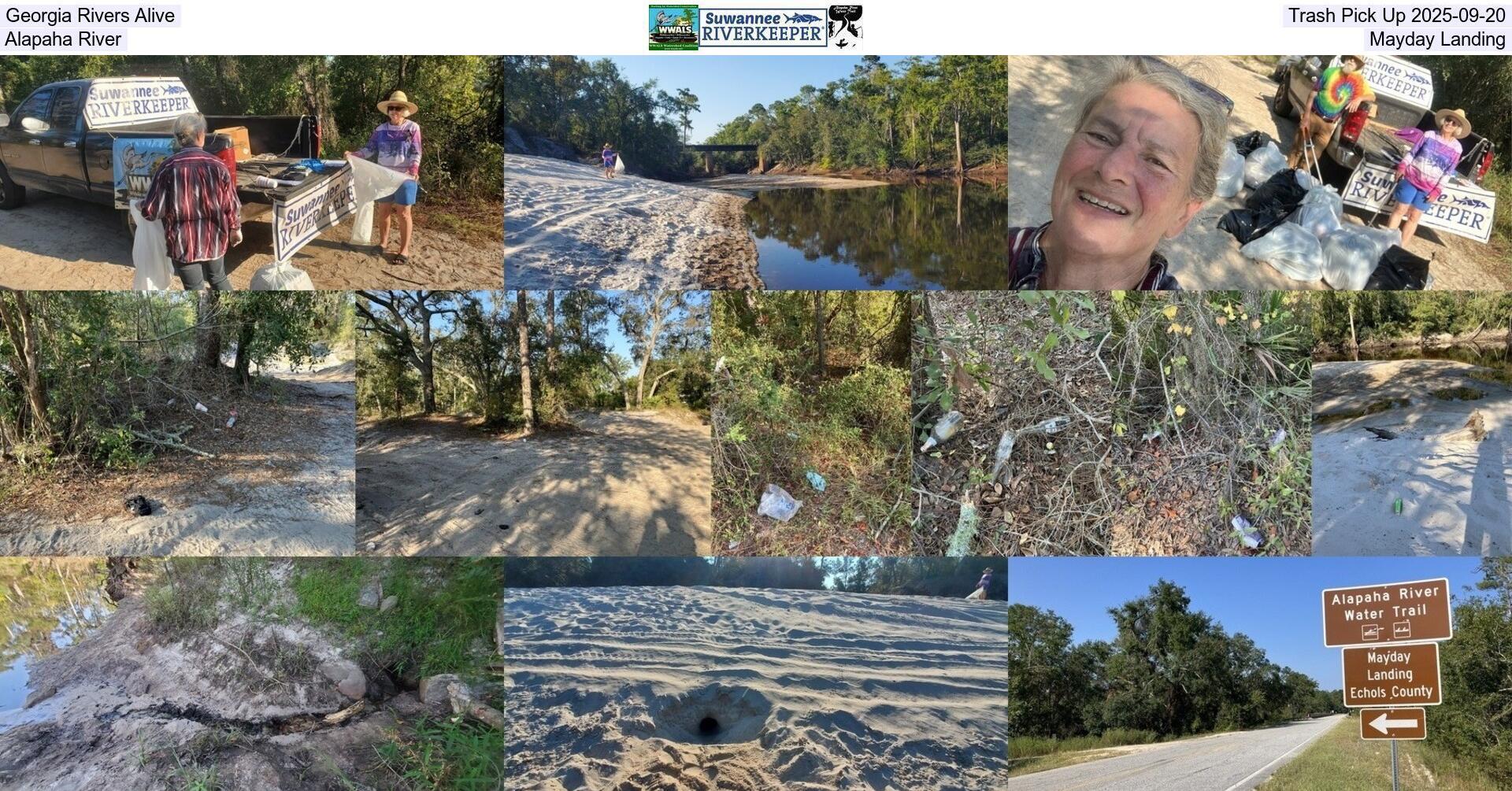 [Georgia Rivers Alive Trash Pick Up 2025-09-20, Alapaha River, Mayday Landing]