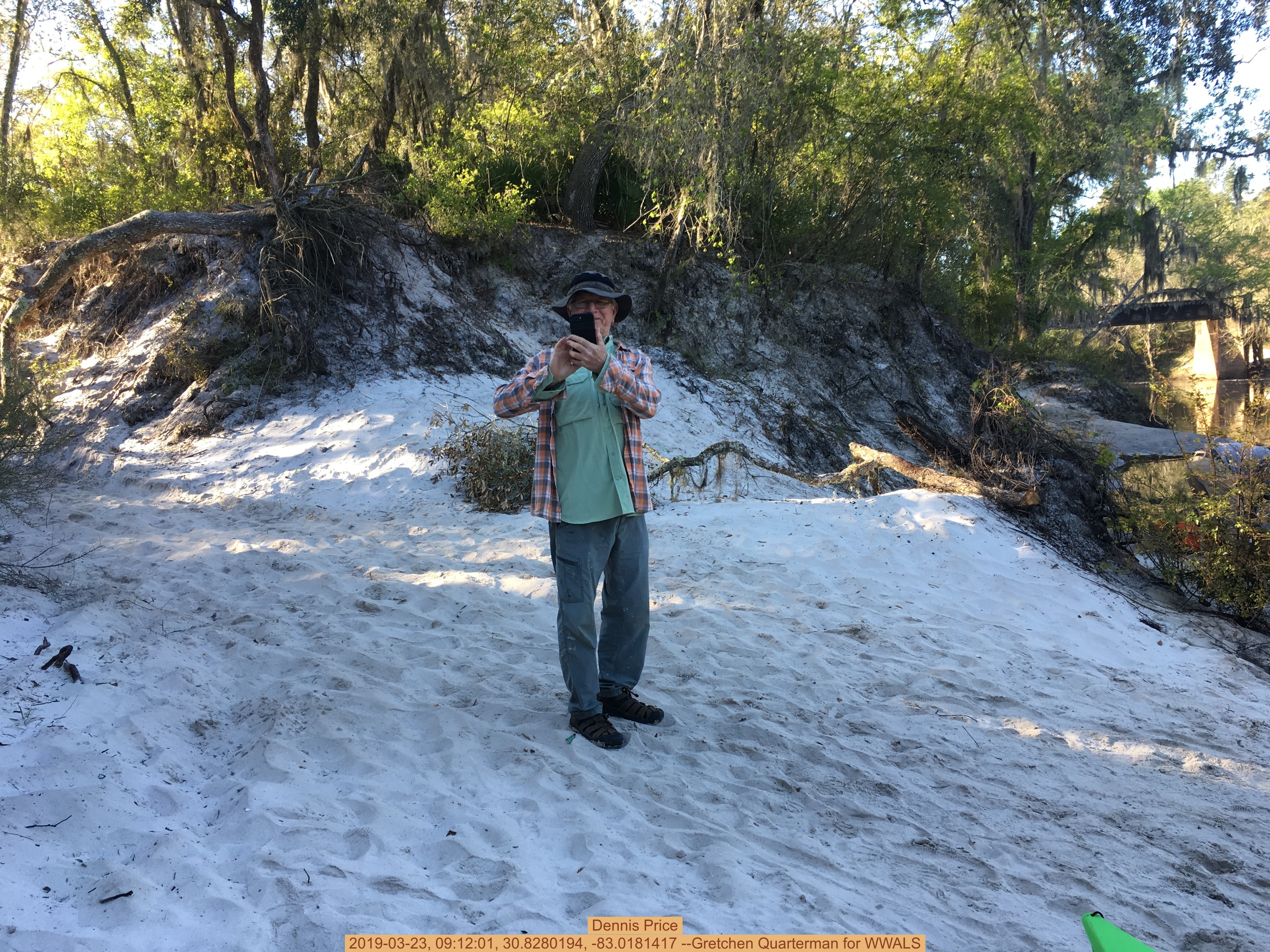 Dennis Price, 2019-03-23, 09:12:01, 30.8280194, -83.0181417 --Gretchen Quarterman for WWALS